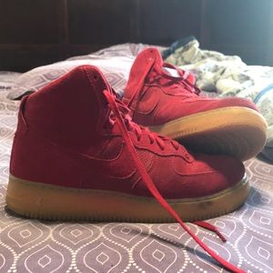 Red Nike sneakers